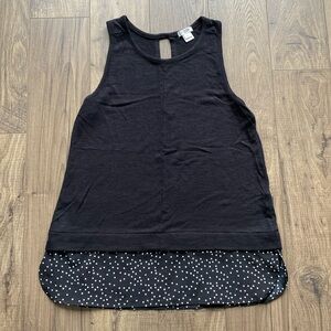 J Crew Factory Mixed Fabric Tank
